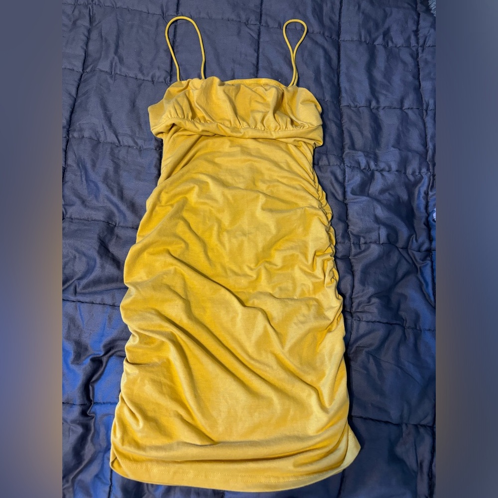 Yellow mini Dress never worn